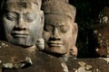 The faces of Angkor Thom, located in present-day Cambodia